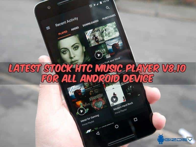 htc music player can