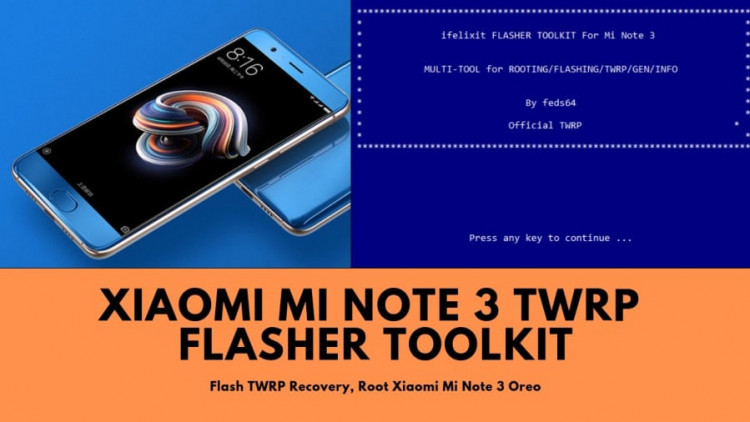 mi note 3 twrp recovery install