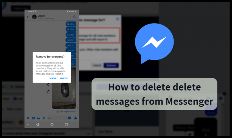 how do you delete messages on messenger