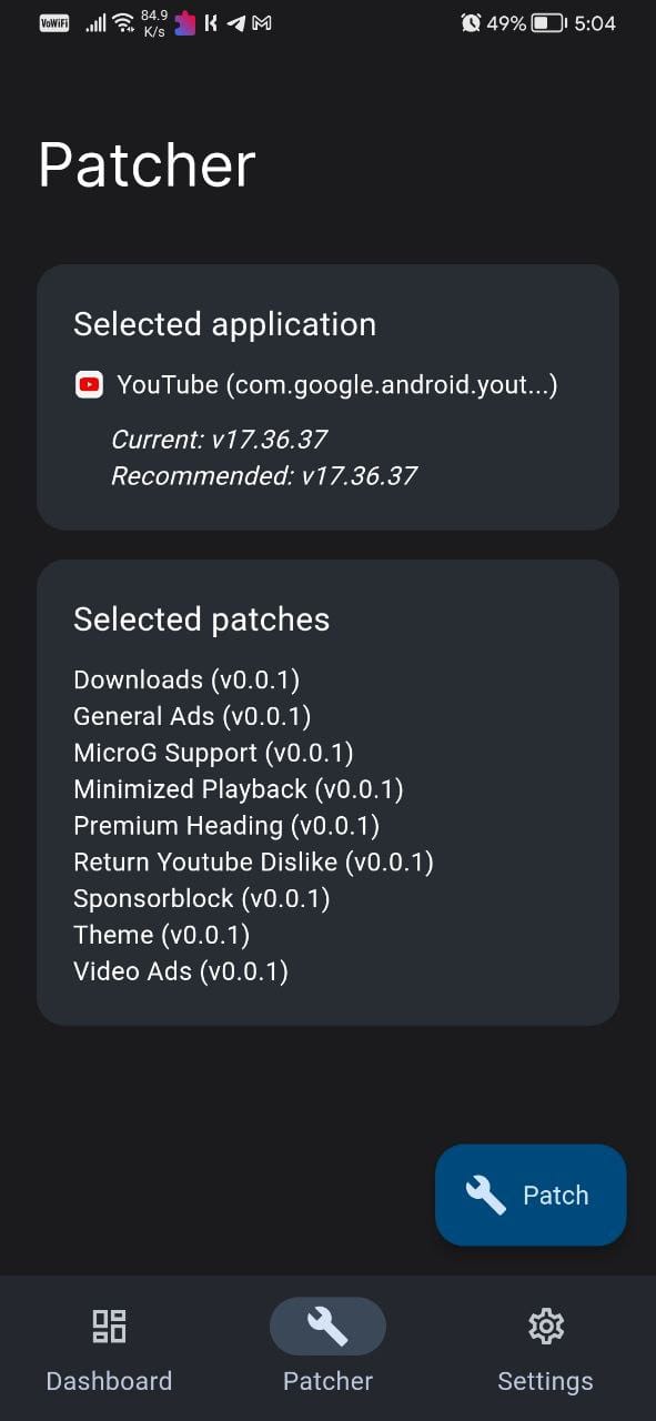 Latest ReVanced Manager Apk And Guide To Patch